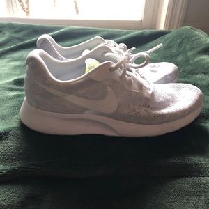 White lace Nike sneakers